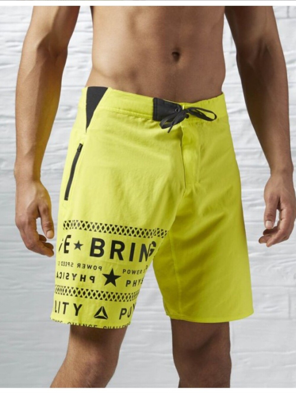 Reebok CrossFit Super Nasty One Series Lightweight bright yellow shorts XL